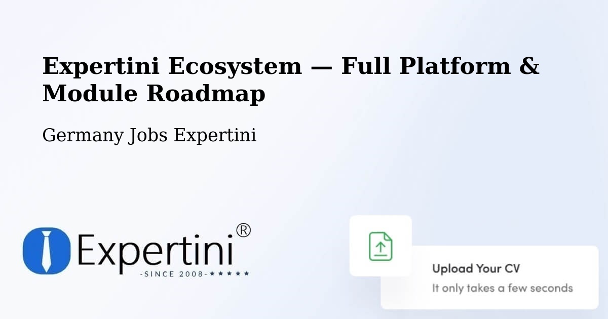 Expertini Ecosystem — Full Platform & Module Roadmap – Stuhr